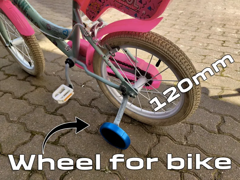 120mm training wheel for bike