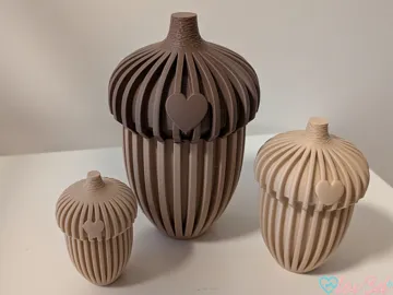 Caja o estuche: Ribbed Acorn Box & Decor — vista de referencia 4