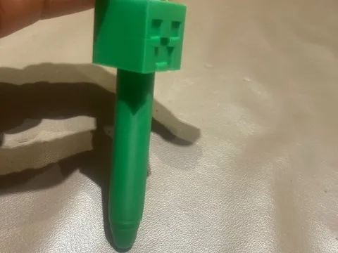 Stylo 4 couleur Minecraft creeper