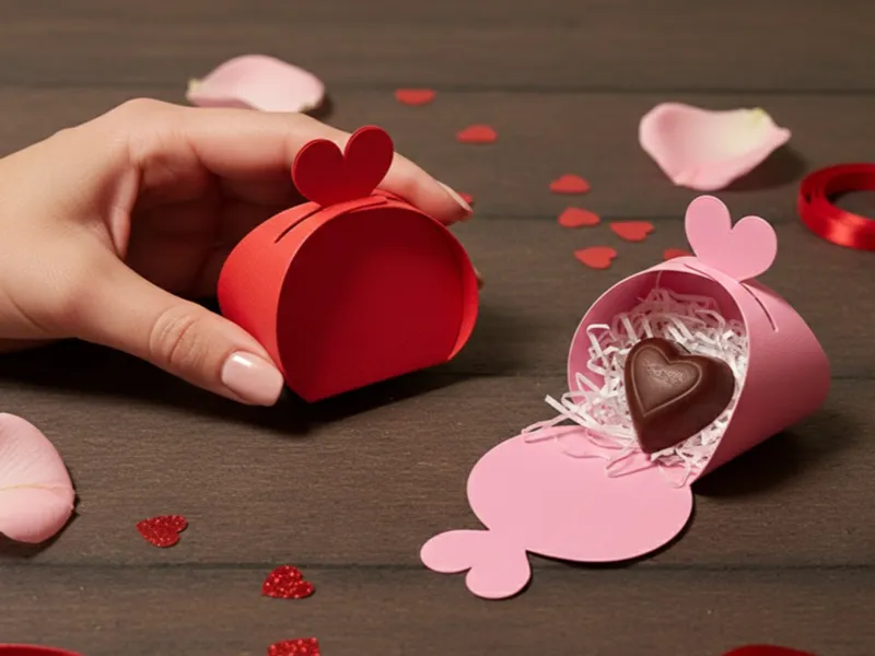 Minimalist Valentine Gift Box (Print-to-Fold)