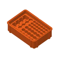 2 Color - PETG with PLA support interface - 0.2mm layer, 3 walls, 15% infill