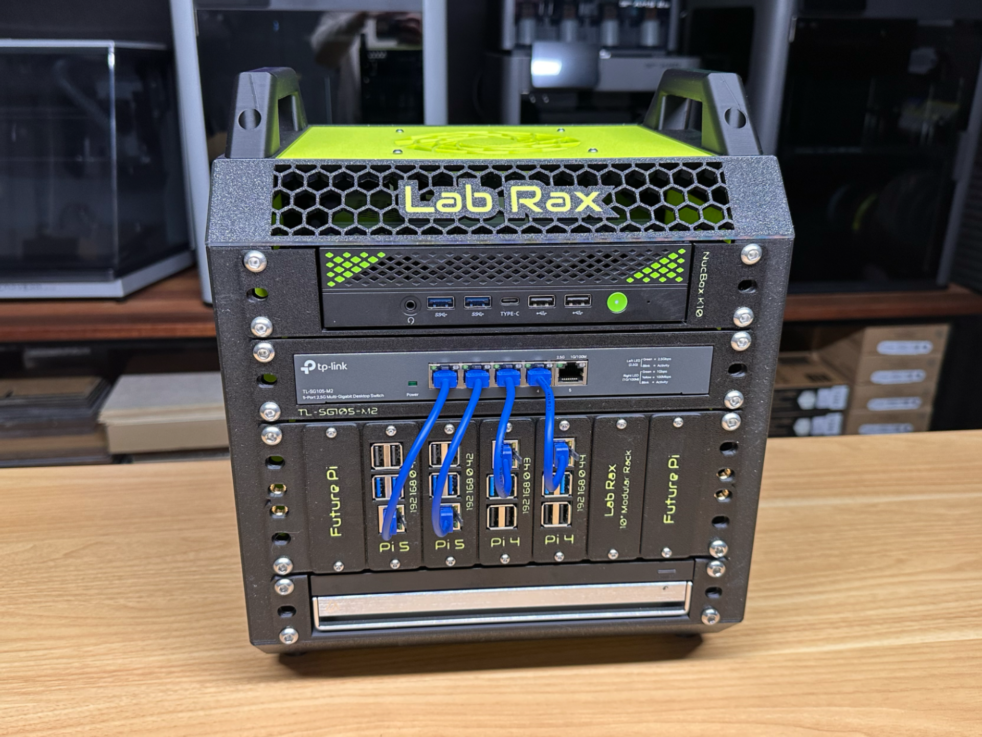 3Dプリント Lab Rax 10インチサーバーラック - 5U - 無料3Dモデル