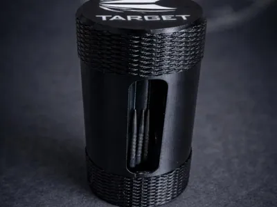 Dart Tip Box with Click Mechanism