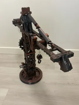 Soporte: Wooden Tower Crane with Full Controls — vista de referencia 4