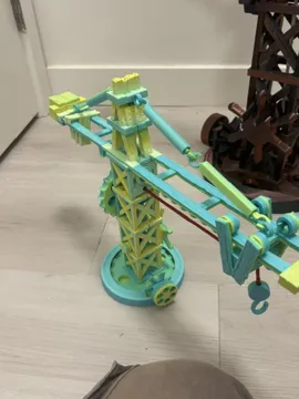 Soporte: Wooden Tower Crane with Full Controls — vista de referencia 5
