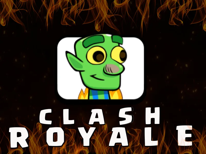 Goblin on Fire Emote from Clash Royale (Keychain)