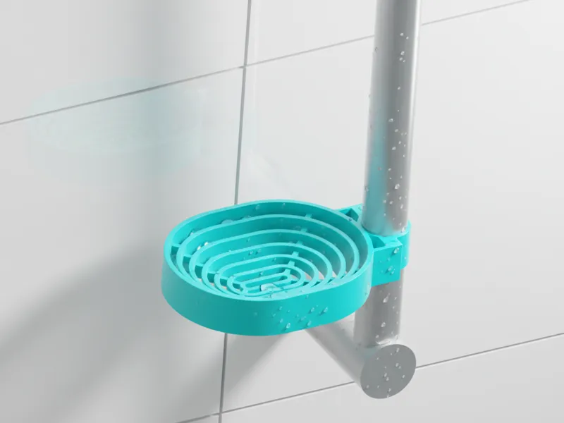 Shower Soap Dish (Easy Clip-On)