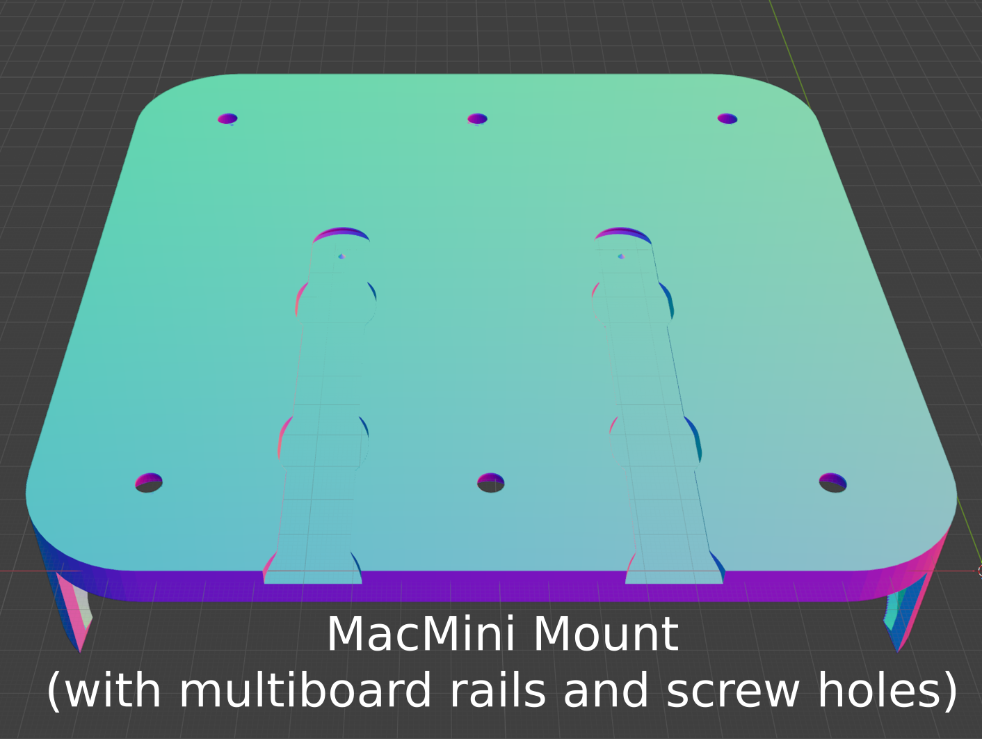 Miniatura 3 do modelo 3D Mac mini Wall Mount