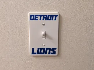 Detroit Lions Themed Light Switch Covers