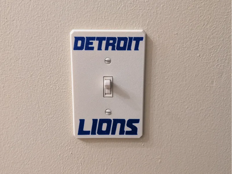 Detroit Lions Themed Light Switch Covers