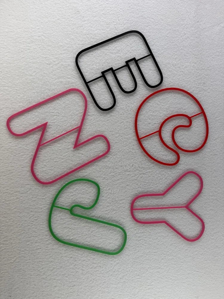 Customizable Letter or Word Stencil (5 Lines) - Free 3D Print Model ...