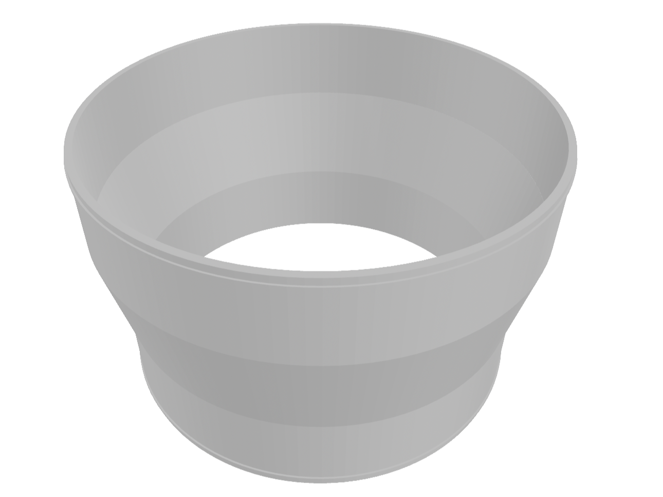 5 inch to 4.5 inch duct tube adapter