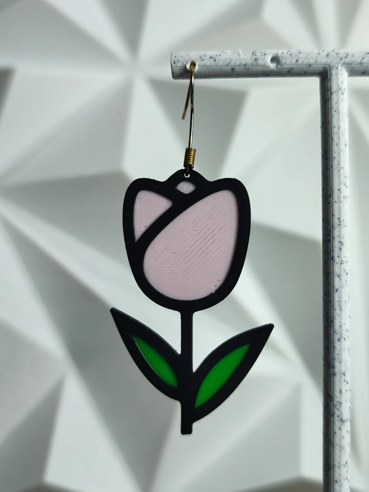 Aretes Tulipán Blush view 4
