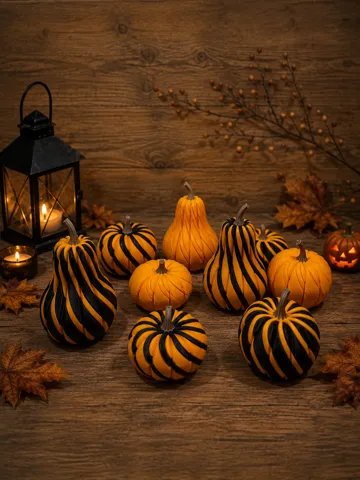 Adorno temático: Spiral Pumpkins — vista de referencia 2