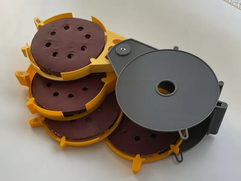 Sandpapier Organizer transportabel