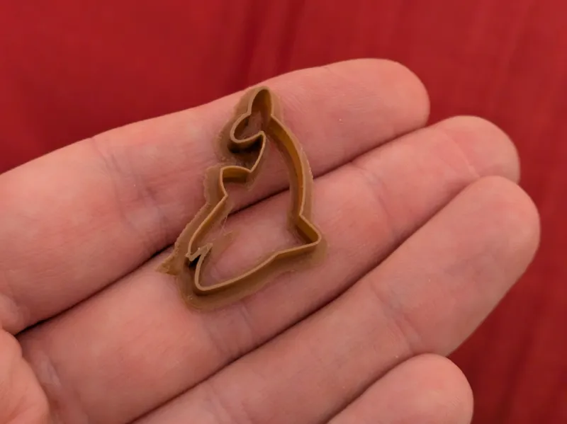 Tiny shark baking cutter for icing/dough