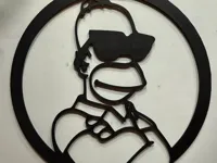 Silhouette murale Homer Simpson — photo 2