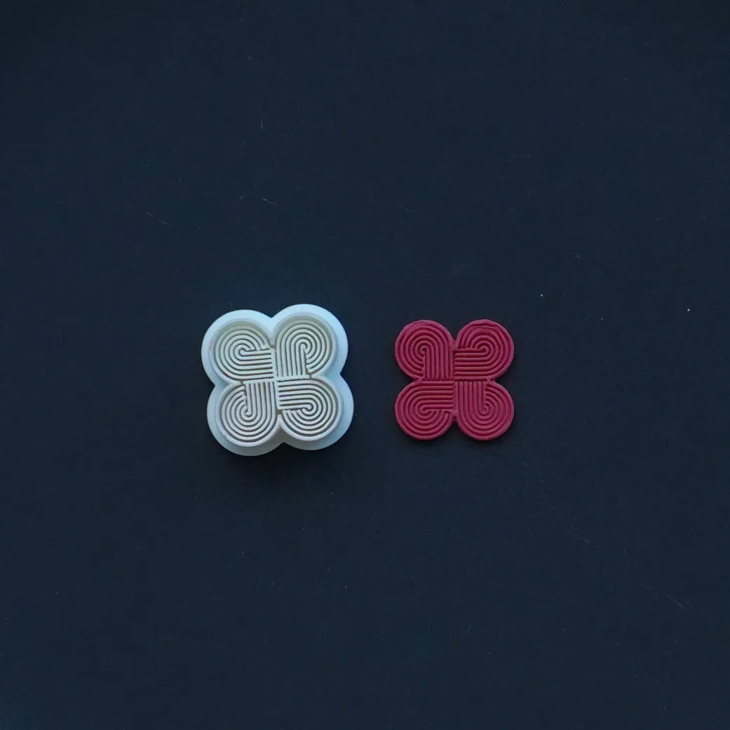 Abstract Polymer Clay Cutter Earrings Necklaces view 2
