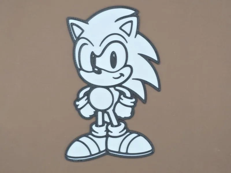 Sonic Coloring Sheet