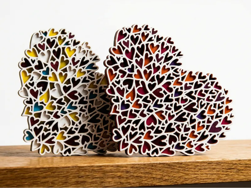 Infinite Love - A layered Heart