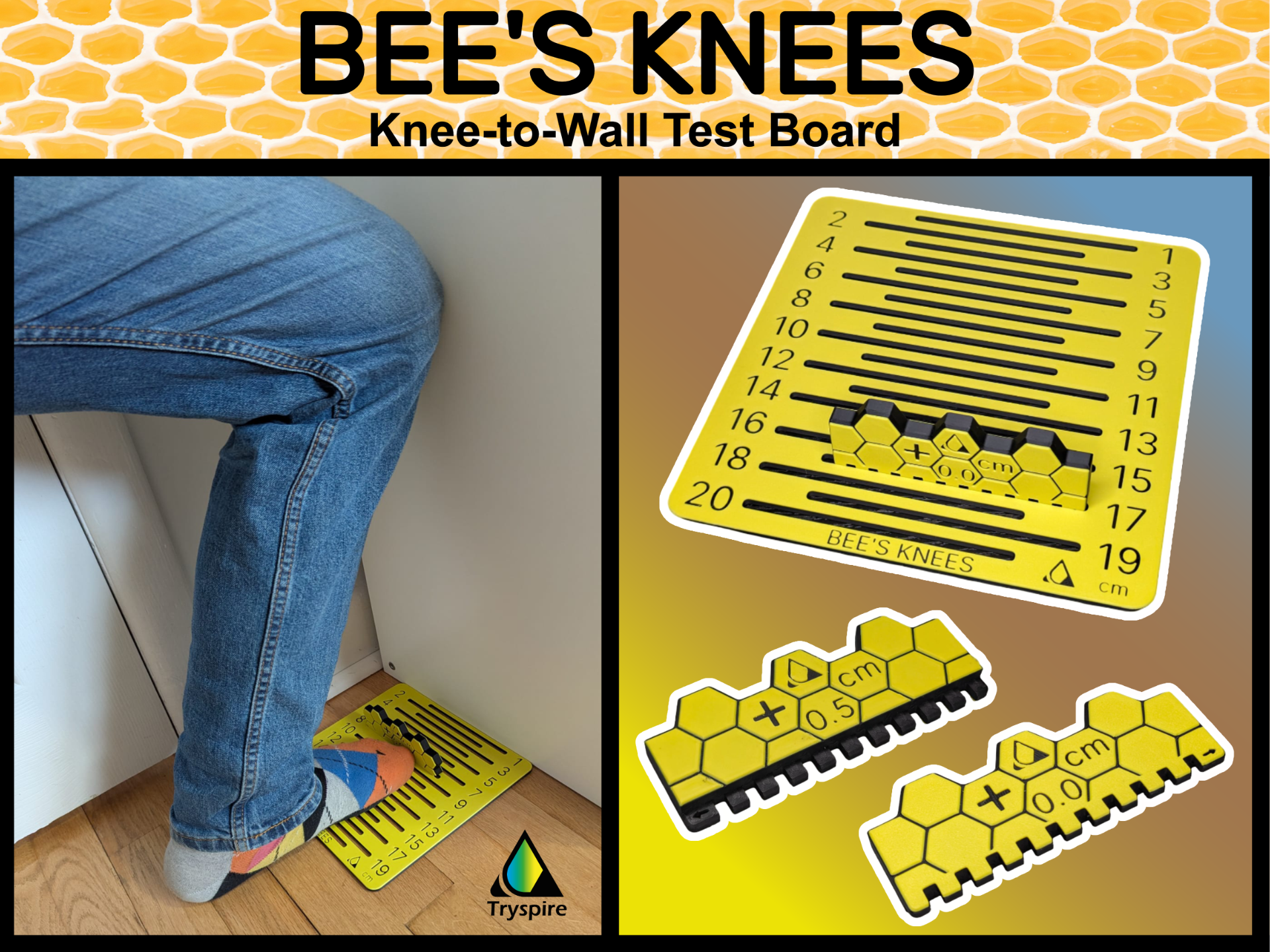 Bee’s Knees (Knee‑to‑Wall Test Board)