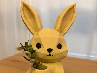 Osterhase mit Vase – Moderne Deko