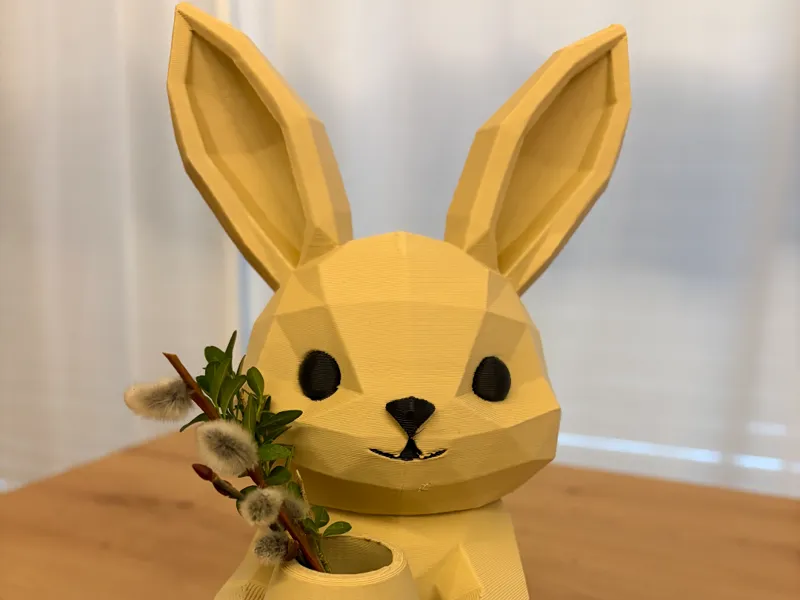 Osterhase mit Vase – Moderne Deko