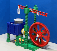 Miniatura 1 do modelo 3D Walking Beam Stirling Engine