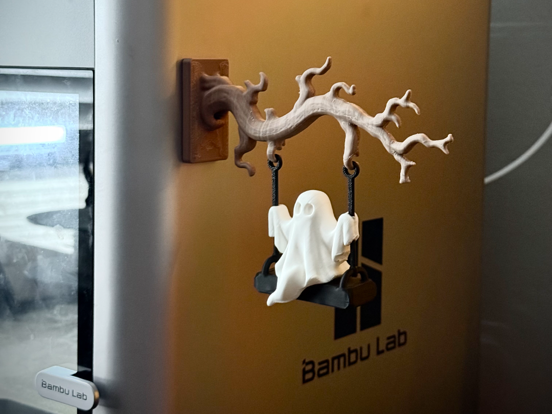 Magnetic Ghost Swing- Halloween Printer Accessory! - 1