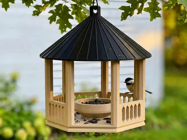 Bird Feeder: Hexagonal Garden Manor