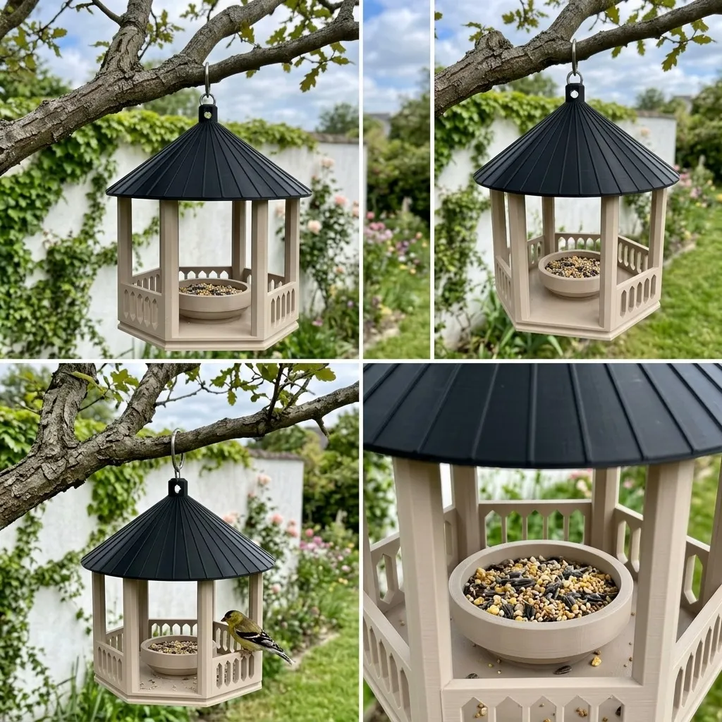 Bird Feeder: Hexagonal Garden Manor view 4