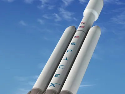 SPACE X rocket falcon heavy