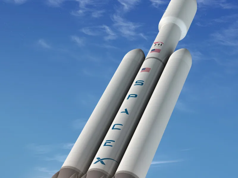 SPACE X rocket falcon heavy
