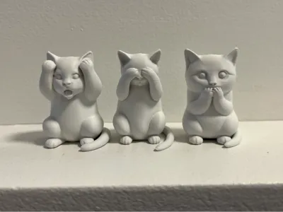 The Three Wise Cats