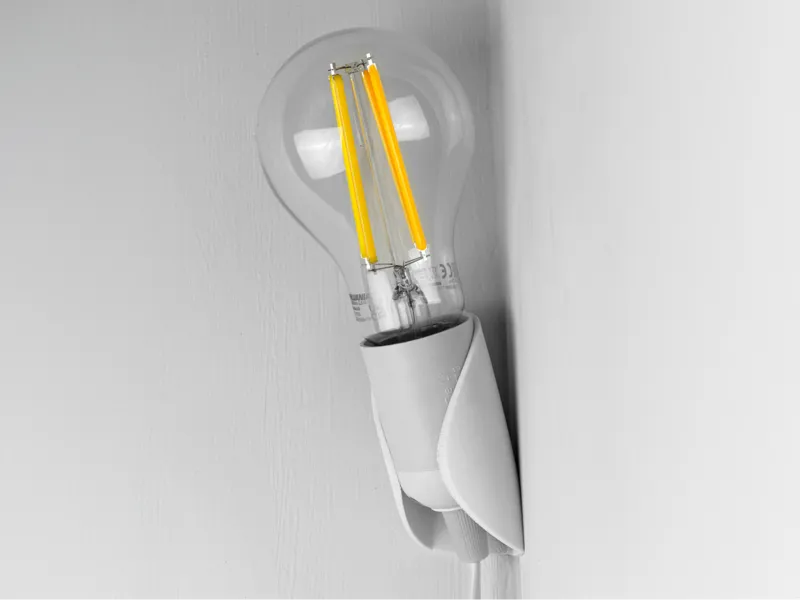 Edge - corner wall lamp holder