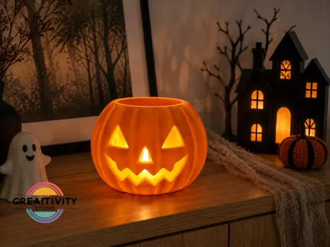 Adorno temático: Halloween LED Teelicht & Toilettenpapier-Topper — referencia de MakerWorld