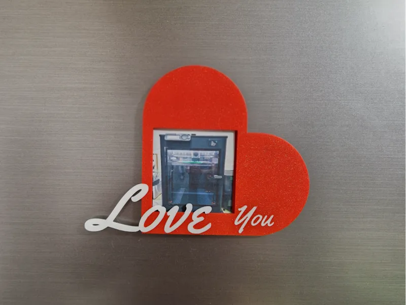 Instax Square Heart Photo Frame Fridge Magnet