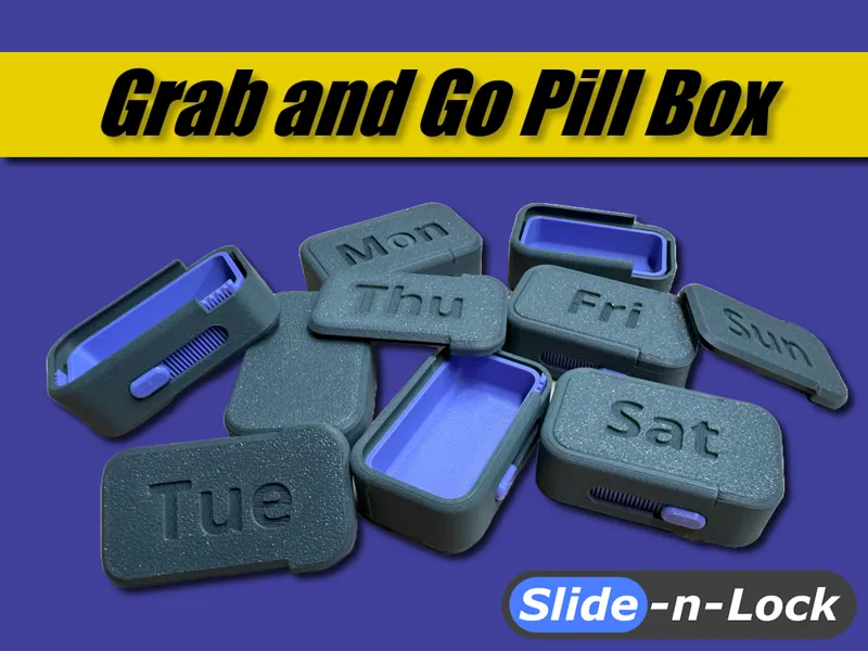 Grab and Go Pill Box ft. Slide-n-Lock