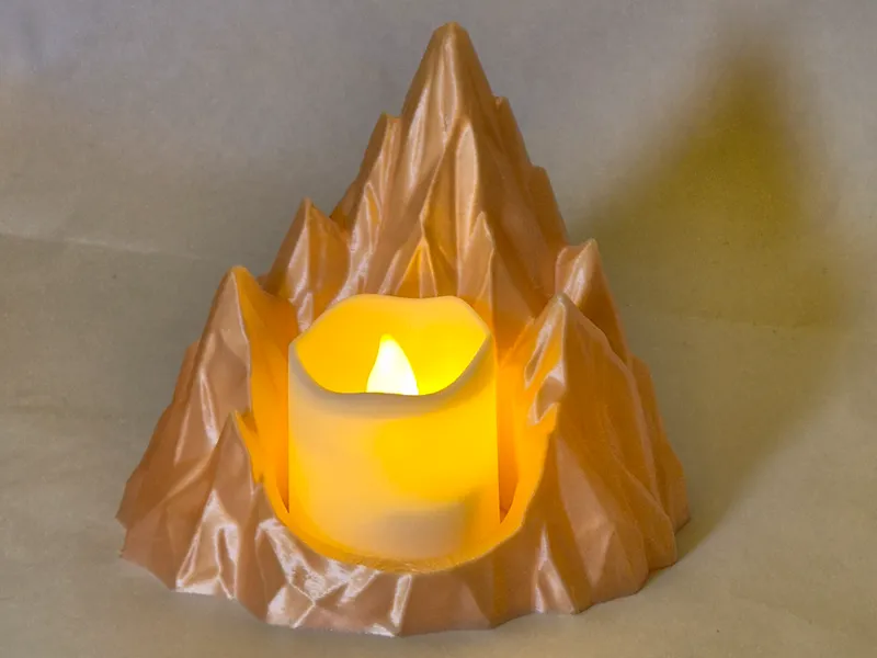 Modern rock desing candle, tealight holder