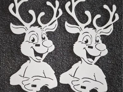 Large reindeer with clips for attaching to the...