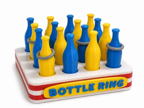 Letrero o emblema decorativo: Bottle Ring Toss — referencia de MakerWorld