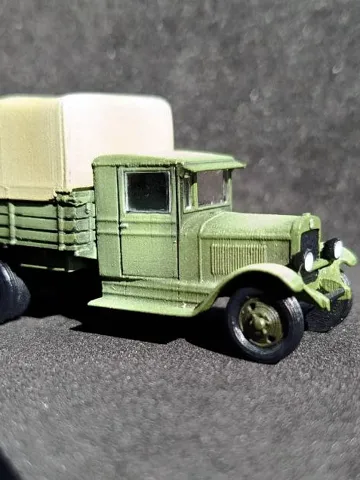 Modelo para impresión 3D: USSR WW2 3-ton truck ZiS-5. 1/87 scale — vista de referencia 2