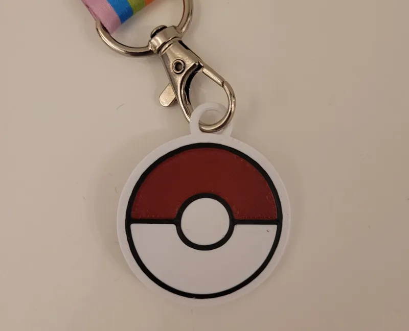 Pokemon Pokeball Keychain multicolor