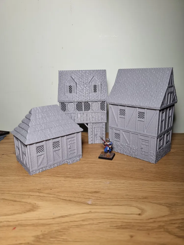Modular Medieval Town VOL 3 - Free 3D Print Model - MakerWorld