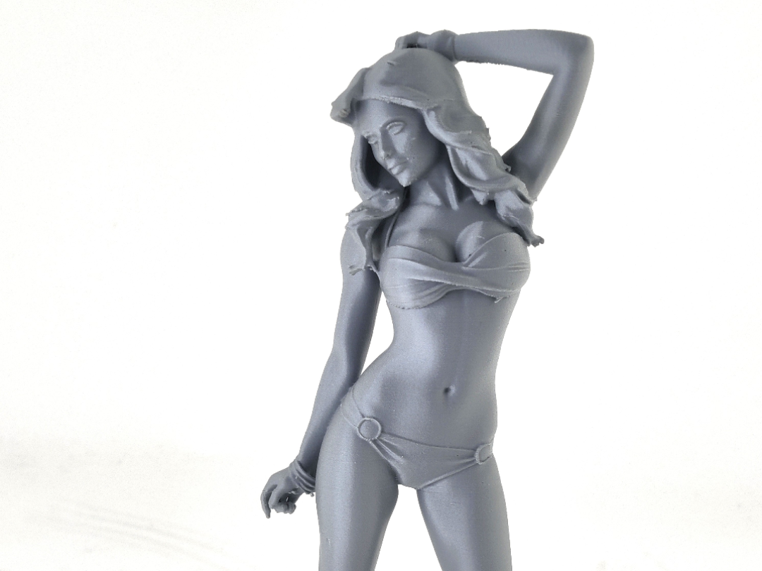 Lady in bikini standing pose