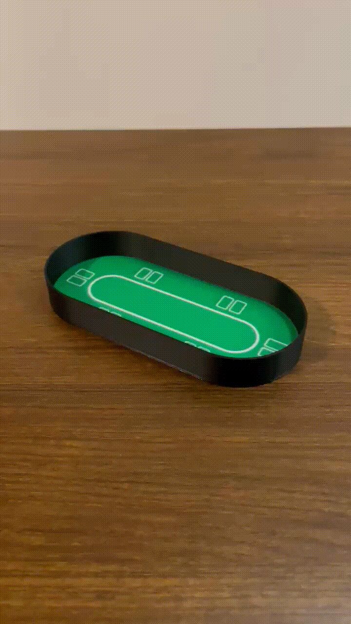 Mini Poker Table Dice Tray