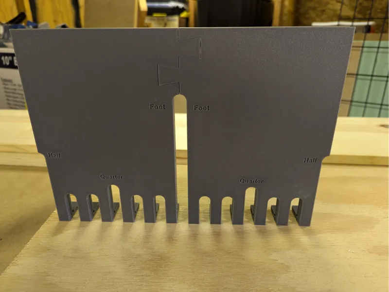 Router Template for Making Growth Chart Rulers