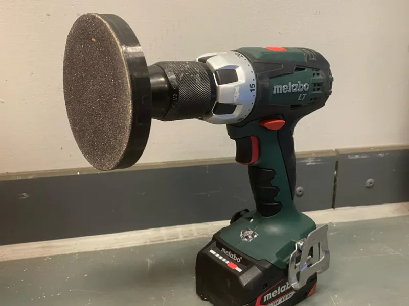 sandpaper drill bit
