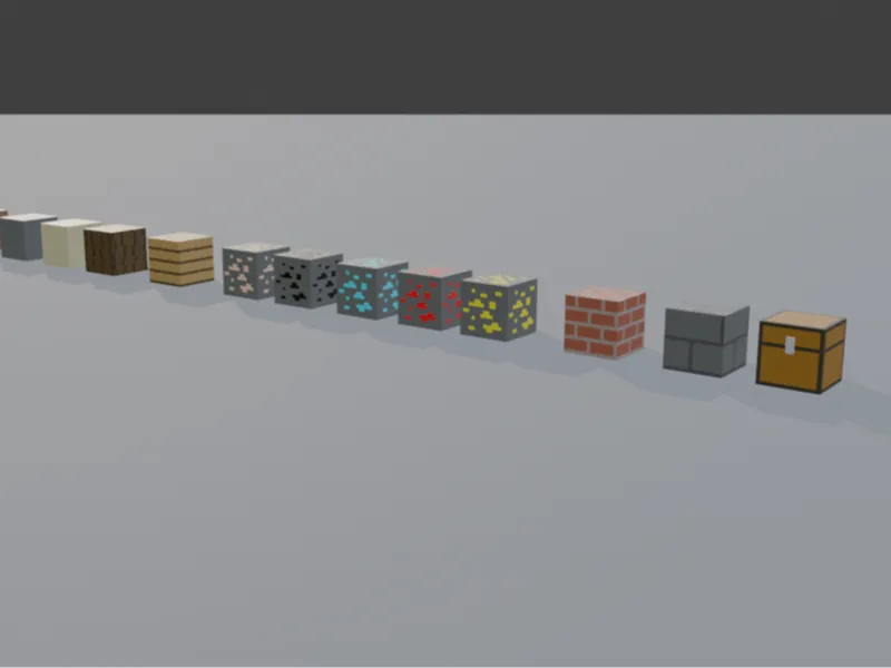 Minecraft simplified blocks
