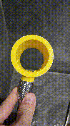 Miniatura 2 do modelo 3D 宠物洗脚喷头 按摩花洒 洗地机 环形冲洗 高压喷头 棍状物冲洗